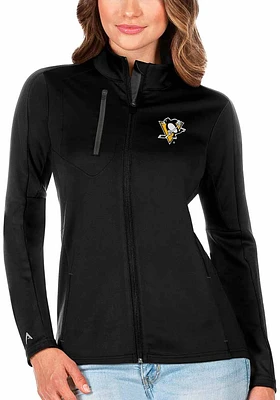 Antigua Pittsburgh Penguins Womens Black Generation Style Light Weight Jacket
