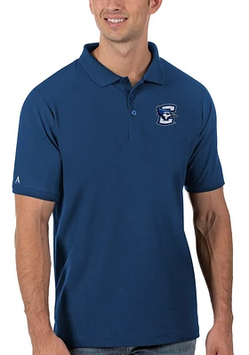 Antigua Creighton Bluejays Mens Legacy Pique Short Sleeve Polo
