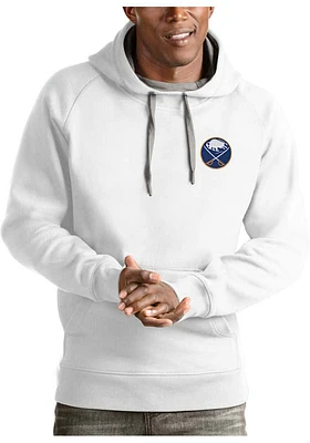 Antigua Buffalo Sabres Mens White Victory Long Sleeve Hoodie