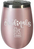 St Louis Cardinals 10 oz. Rose Gold Stemless Wine Stainless Steel Stemless