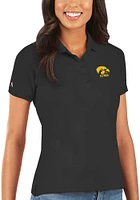 Antigua Iowa Hawkeyes Womens Legacy Pique Short Sleeve Polo Shirt