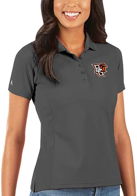 Antigua Bowling Green Falcons Womens Legacy Pique Short Sleeve Polo Shirt