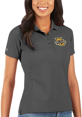 Antigua Marquette Golden Eagles Womens Legacy Pique Short Sleeve Polo Shirt