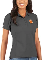Antigua Syracuse Orange Womens Legacy Pique Short Sleeve Polo Shirt