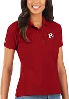 Womens Rutgers Scarlet Knights Antigua Legacy Pique Short Sleeve Polo Shirt