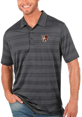 Antigua Bowling Green Falcons Mens Grey Compass Short Sleeve Polo