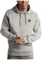 Antigua Cincinnati Bengals Mens Grey Victory Long Sleeve Hoodie