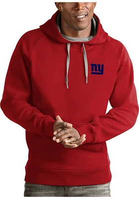 Antigua New York Giants Mens Red Victory Long Sleeve Hoodie