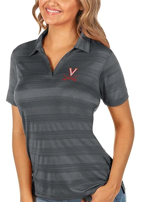 Antigua Virginia Cavaliers Womens Compass Short Sleeve Polo Shirt