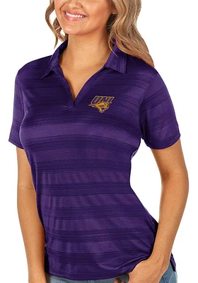 Antigua Northern Iowa Panthers Womens Compass Short Sleeve Polo Shirt