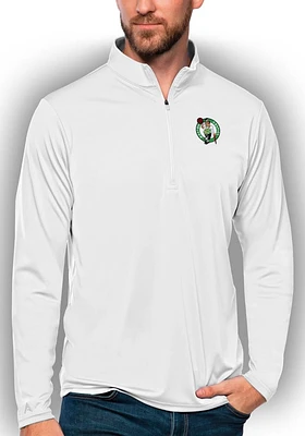 Antigua Boston Celtics Mens Tribute Long Sleeve Qtr Zip Pullover