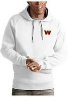 Antigua Washington Commanders Mens White Victory Long Sleeve Hoodie