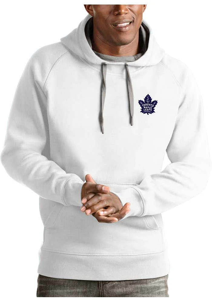 Antigua Toronto Maple Leafs Mens White Victory Long Sleeve Hoodie