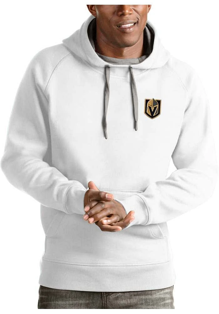 Antigua Vegas Golden Knights Mens White Victory Long Sleeve Hoodie