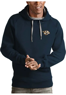 Antigua Nashville Predators Mens Navy Blue Victory Long Sleeve Hoodie