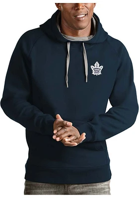 Antigua Toronto Maple Leafs Mens Navy Blue Victory Long Sleeve Hoodie