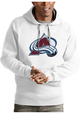 Antigua Colorado Avalanche Mens Full Front Victory Long Sleeve Hoodie