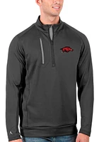 Antigua Arkansas Razorbacks Mens Generation Long Sleeve Qtr Zip Pullover