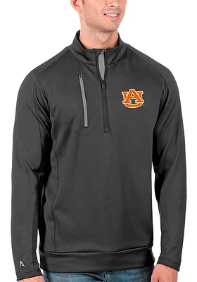 Antigua Auburn Tigers Mens Generation Long Sleeve Qtr Zip Pullover