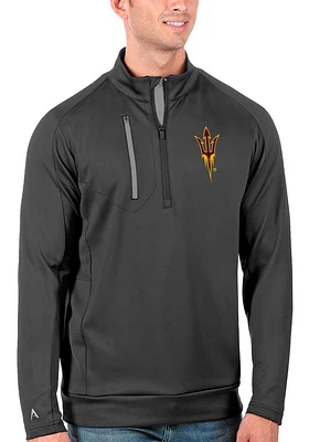 Antigua Arizona State Sun Devils Mens Generation Long Sleeve Qtr Zip Pullover