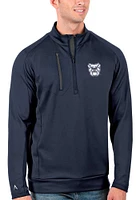 Antigua Butler Bulldogs Mens Navy Blue Generation Long Sleeve Qtr Zip Pullover