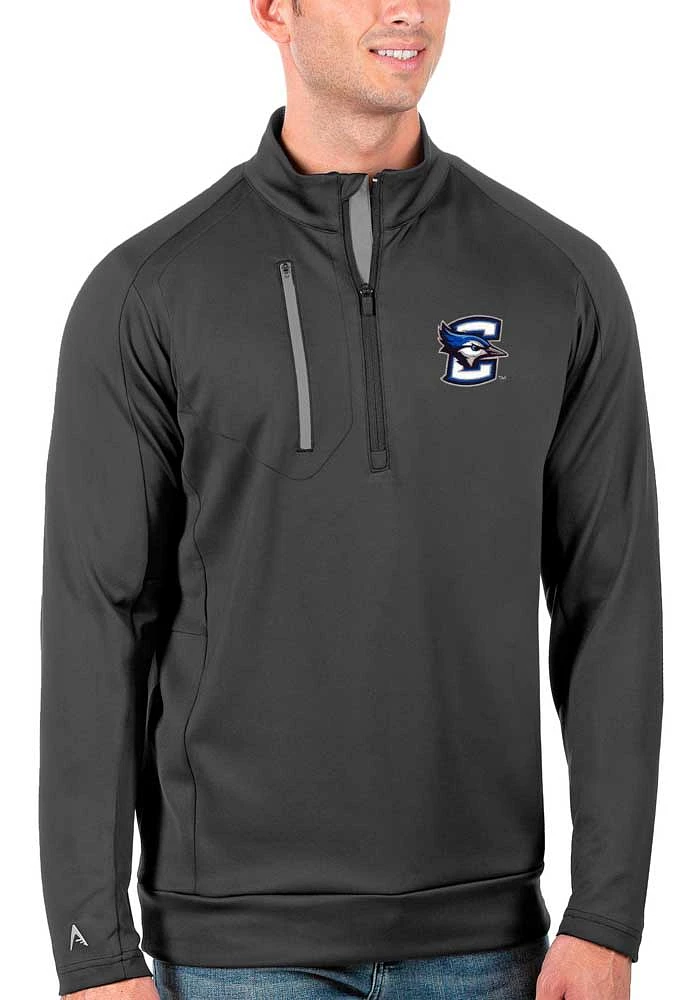 Antigua Creighton Bluejays Mens Generation Long Sleeve Qtr Zip Pullover