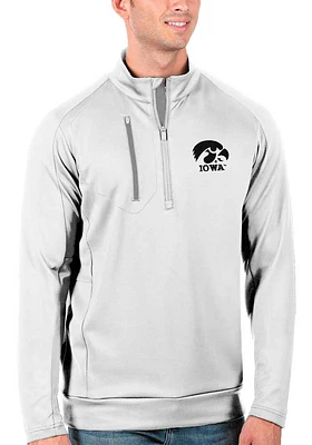 Antigua Iowa Hawkeyes Mens Generation Long Sleeve Qtr Zip Pullover
