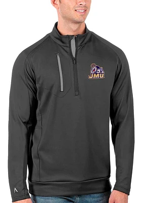 Antigua James Madison Dukes Mens Generation Long Sleeve Qtr Zip Pullover