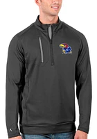 Antigua Kansas Jayhawks Mens Generation Long Sleeve Qtr Zip Pullover