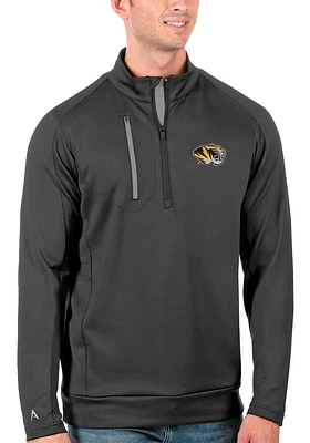 Antigua Missouri Tigers Mens Grey Generation Long Sleeve Qtr Zip Pullover