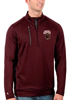 Antigua Montana Grizzlies Mens Red Generation Long Sleeve Qtr Zip Pullover