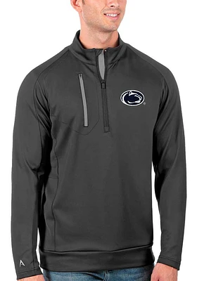 Mens Penn State Nittany Lions Grey Antigua Generation Qtr Zip Pullover