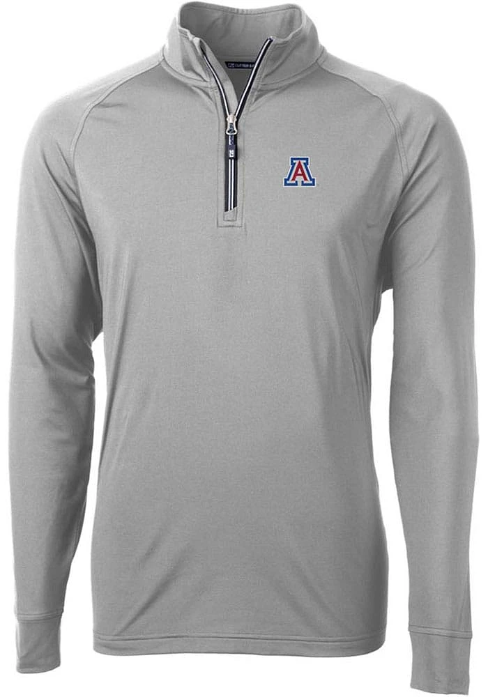 Cutter and Buck Arizona Wildcats Mens Adapt Eco Knit Recycled Big Tall Qtr Zip
