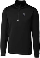 Cutter and Buck Colorado Rockies Mens Traverse Big Tall Qtr Zip