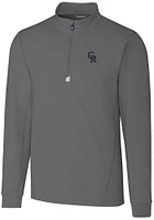 Cutter and Buck Colorado Rockies Mens Traverse Big Tall Qtr Zip