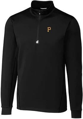Cutter and Buck Pittsburgh Pirates Mens Traverse Big Tall Qtr Zip