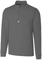 Cutter and Buck Seattle Mariners Mens Grey Traverse Big Tall Qtr Zip