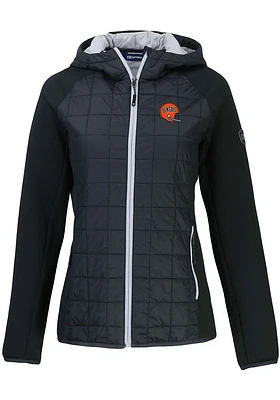 Cutter and Buck Cincinnati Bengals Womens Black HISTORIC Rainier PrimaLoft Hybrid Medium Weight ..