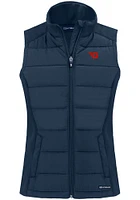 Cutter and Buck Dayton Flyers Womens Navy Blue Evoke Vest