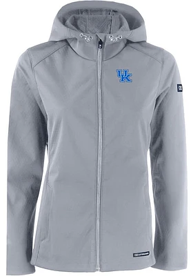 Cutter and Buck Kentucky Wildcats Womens Charcoal Evoke Light Weight Jacket