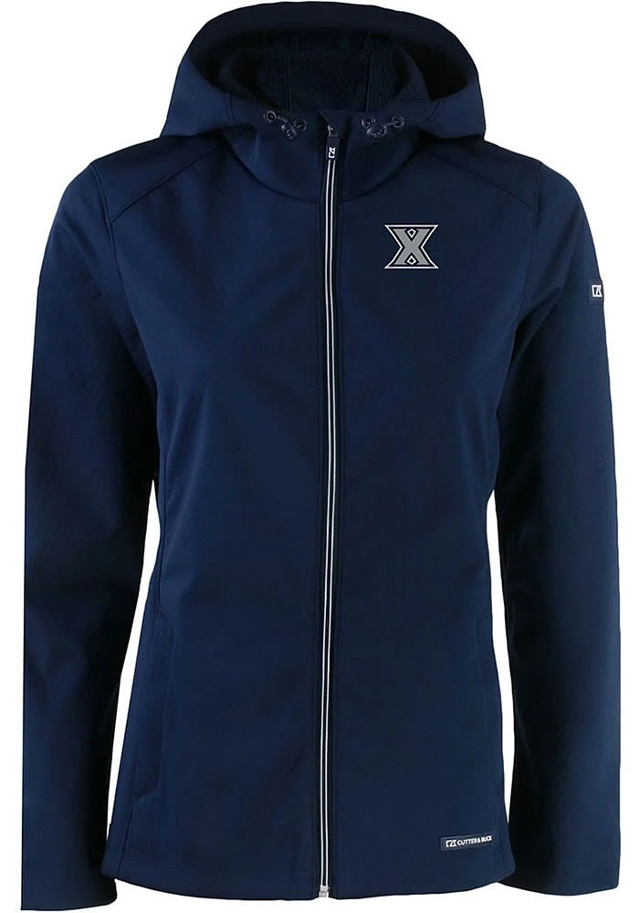 Cutter and Buck Xavier Musketeers Womens Navy Blue Evoke Light Weight Jacket