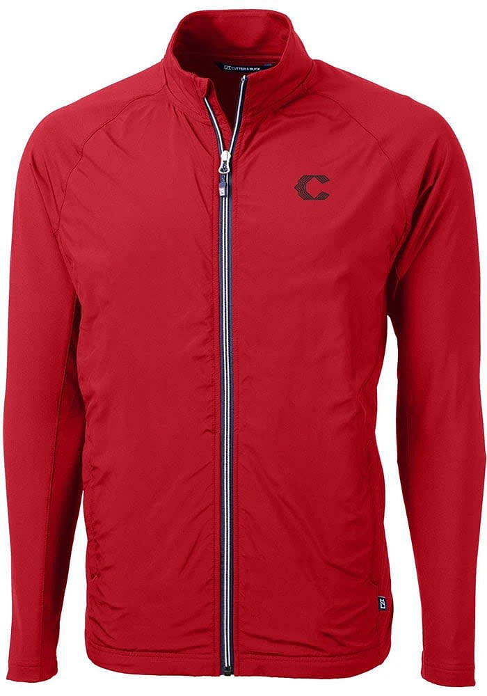 Cutter and Buck Cincinnati Reds Mens Red City Connect Adapt Eco Big Tall Light Weight Jacket