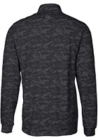 Cutter and Buck Cincinnati Reds Mens Black City Connect Traverse Camo Big Tall Qtr Zip