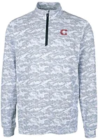 Cutter and Buck Cincinnati Reds Mens Charcoal City Connect Traverse Big Tall Qtr Zip