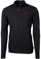 Cutter and Buck Cincinnati Reds Mens City Connect Virtue Eco Pique Big Tall Qtr Zip