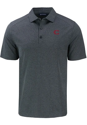 Cutter and Buck Cincinnati Reds Black City Connect Forge Big Tall Polo