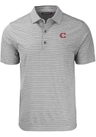 Cutter and Buck Cincinnati Reds City Connect Forge Heather Stripe Big Tall Polo