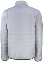 Cutter and Buck Cincinnati Reds Mens Grey City Connect Rainier PrimaLoft Big Tall Lined Jack..