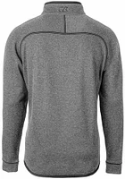 Cutter and Buck Cincinnati Reds Mens Grey City Connect Mainsail Big Tall 1/4 Zip Pullover