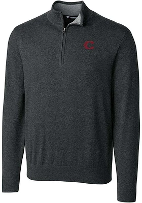 Cutter and Buck Cincinnati Reds Mens Charcoal City Connect Lakemont Big Tall Qtr Zip